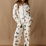 Alex Cloud Jersey Tween PJ Set in Jolly Pups