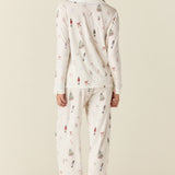 Aria TENCEL™ Lyocell Long PJ Set in Nutcracker
