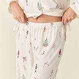 Aria TENCEL™ Lyocell Long PJ Set in Nutcracker