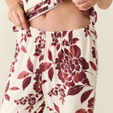 Emma Cloud Jersey PJ Set in Mulberry Floral