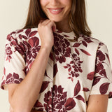 Emma Cloud Jersey PJ Set in Mulberry Floral