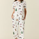 Emma Cloud Jersey PJ Set in Jolly Pups