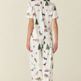 Emma Cloud Jersey PJ Set in Jolly Pups