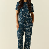 Emma Cloud Jersey PJ Set in Winter Toile