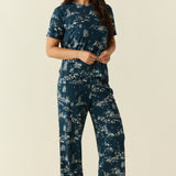 Emma Cloud Jersey PJ Set in Winter Toile