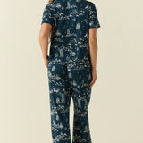 Emma Cloud Jersey PJ Set in Winter Toile