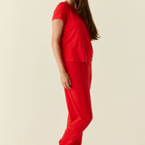 Olivia TENCEL™ Lyocell PJ Set in Red