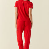 Olivia TENCEL™ Lyocell PJ Set in Red