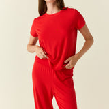Olivia TENCEL™ Lyocell PJ Set in Red