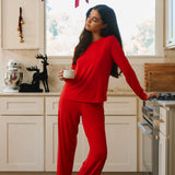 Grace TENCEL™ Lyocell PJ Set in Red
