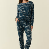 Shari Cloud Jersey PJ Set in Winter Toile