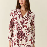 Winter Cloud Jersey PJ Set in Mulberry Floral