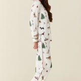 Winter Cloud Jersey PJ Set in Jolly Pups