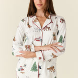 Winter Cloud Jersey PJ Set in Jolly Pups