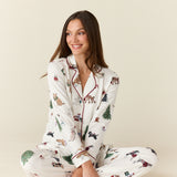 Winter Cloud Jersey PJ Set in Jolly Pups