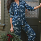 Winter Cloud Jersey PJ Set in Winter Toile