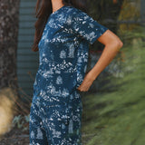 Emma Cloud Jersey PJ Set in Winter Toile