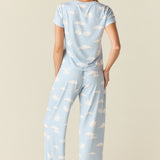 Isla Cloud Jersey PJ Set in Swan Lake