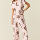 Isla Cloud Jersey PJ Set in Prowl