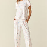 Isla Cloud Jersey PJ Set in Spa Day