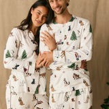 Adam Cloud Jersey Henley Set in Jolly Pups