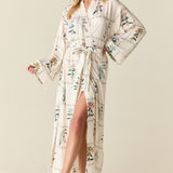 Kaia Cloud Jersey Kimono Robe in Rosehill