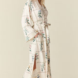 Kaia Cloud Jersey Kimono Robe in Rosehill