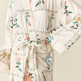 Kaia Cloud Jersey Kimono Robe in Rosehill