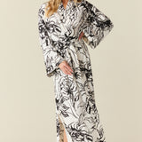 Kaia Cloud Jersey Kimono Robe in Illustré