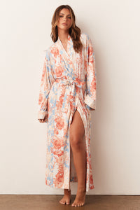 KAIA KIMONO ROBE | CAPRI STRIPE