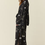 Kaia Cloud Jersey Kimono Robe in Sleepy Panda