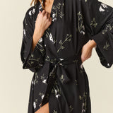 Kaia Cloud Jersey Kimono Robe in Sleepy Panda