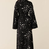 Kaia Kimono Robe | Black Stars