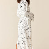 Kaia Kimono Robe | White Stars