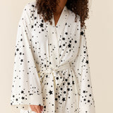 Kaia Kimono Robe | White Stars