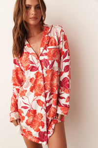 KARA BOYFRIEND SHIRT | POSITANO FLORAL