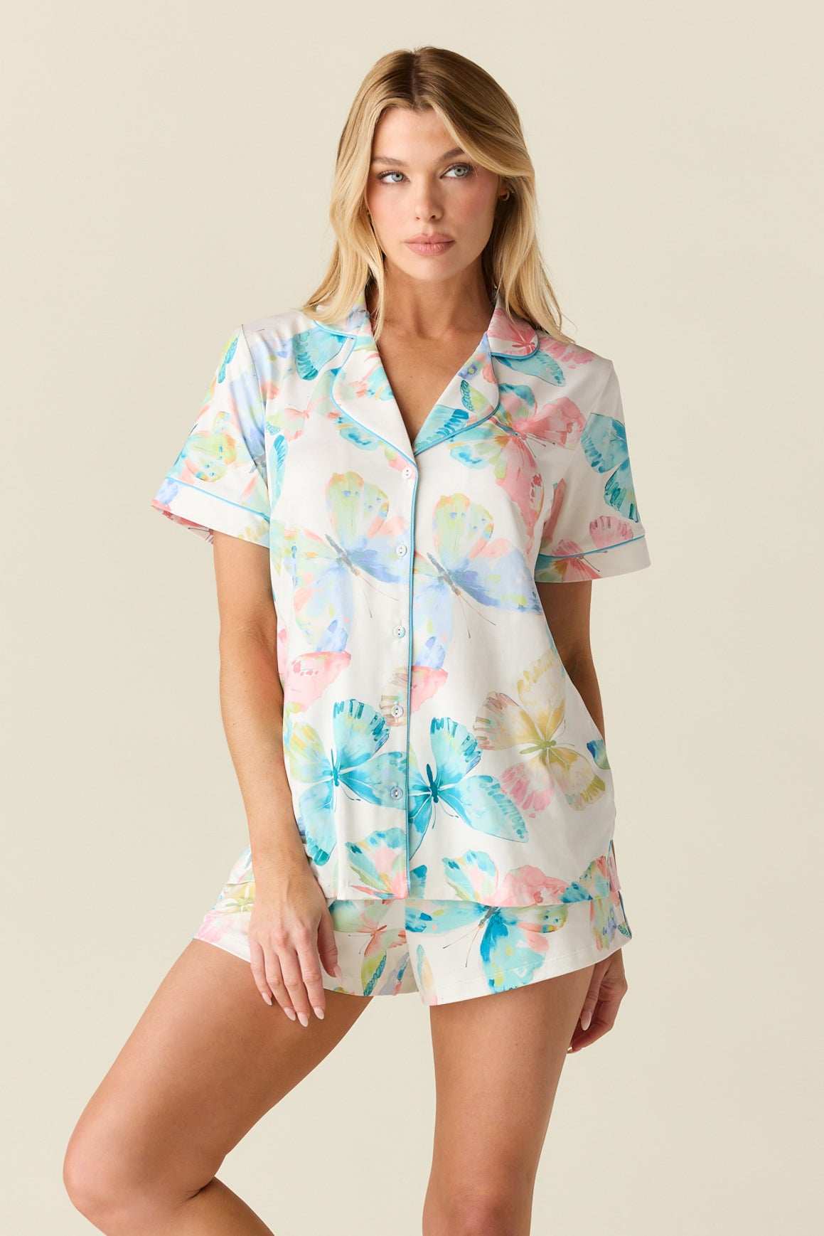 Maren Cloud Jersey PJ Set Butterfly Bloom