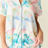 Maren Cloud Jersey PJ Set in Butterfly Bloom