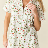 Maren Cloud Jersey PJ Set in Strawberry Bliss