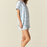 Maren Cloud Jersey PJ Set in Swan Lake