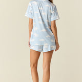 Maren Cloud Jersey PJ Set in Swan Lake