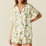 Maren Cloud Jersey PJ Set in Lemon Verbena