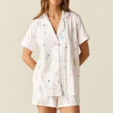 Maren Cloud Jersey PJ Set in Spa Day