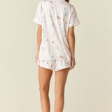 Maren Cloud Jersey PJ Set in Spa Day