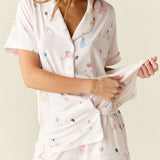 Maren Cloud Jersey PJ Set in Spa Day