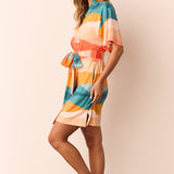 Marisa Short Robe | Sunset