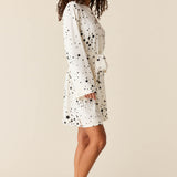 Meadow Classic Short Robe | White Stars