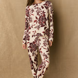 Shari Cloud Jersey PJ Set in Mulberry Floral