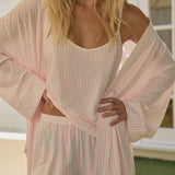 Elle TENCEL™ Lyocell Cami PJ Set in Pink Stripe