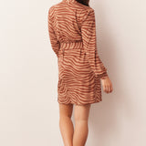 Quinn Banded Short Robe | Bengal